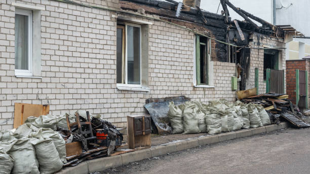Professional Fire Damage Removal technician working in Bristol, PA